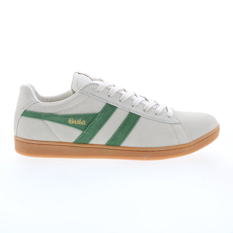 Gola Equipe Suede CMA495 Mens Gray Suede Lace Up Lifestyle Sneakers Shoes