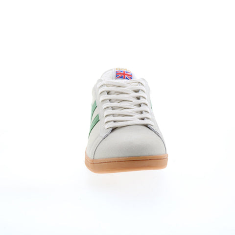 Gola Equipe Suede CMA495 Mens Gray Suede Lace Up Lifestyle Sneakers Shoes