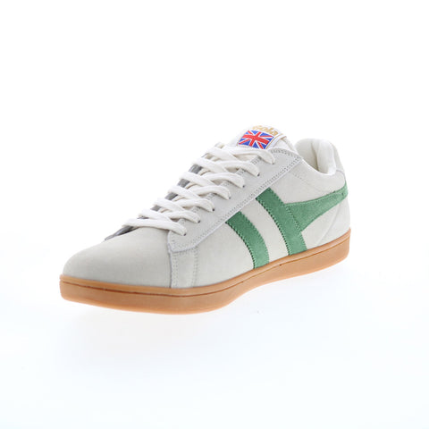 Gola Equipe Suede CMA495 Mens Gray Suede Lace Up Lifestyle Sneakers Shoes