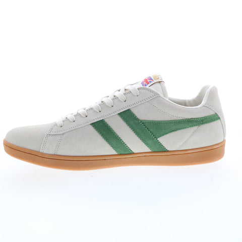 Gola Equipe Suede CMA495 Mens Gray Suede Lace Up Lifestyle Sneakers Shoes