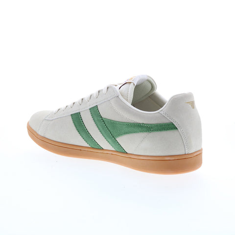 Gola Equipe Suede CMA495 Mens Gray Suede Lace Up Lifestyle Sneakers Shoes