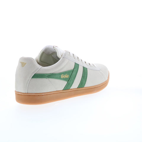 Gola Equipe Suede CMA495 Mens Gray Suede Lace Up Lifestyle Sneakers Shoes