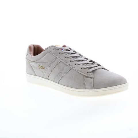 Gola Equipe Suede CMA495 Mens Gray Suede Lace Up Lifestyle Sneakers Shoes