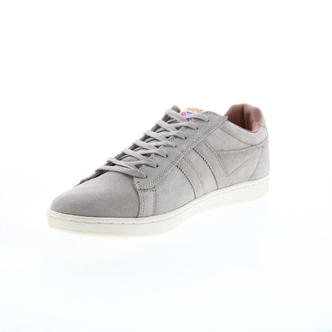 Gola Equipe Suede CMA495 Mens Gray Suede Lace Up Lifestyle Sneakers Shoes