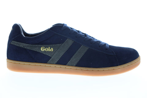 Gola Equipe Suede CMA495 Mens Blue Lace Up Lifestyle Sneakers Shoes