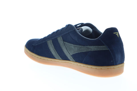 Gola Equipe Suede CMA495 Mens Blue Lace Up Lifestyle Sneakers Shoes
