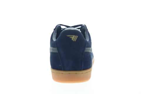 Gola Equipe Suede CMA495 Mens Blue Lace Up Lifestyle Sneakers Shoes