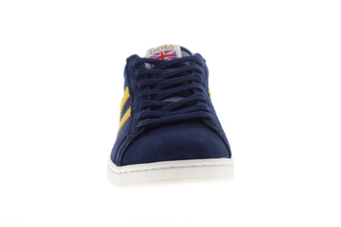 Gola Equipe Suede Mens Blue Suede Low Top Lace Up Sneakers Shoes