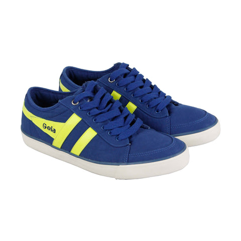 Gola Comet CMA516 Mens Blue Canvas Low Top Lace Up Lifestyle Sneakers Shoes