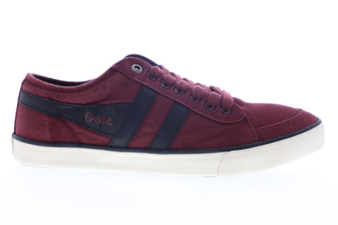 Gola Comet CMA516 Mens Burgundy Canvas Lace Up Lifestyle Sneakers Shoes