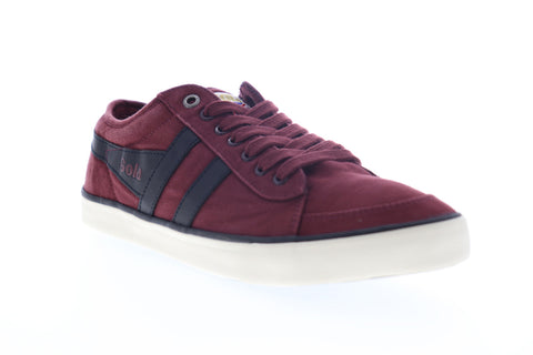 Gola Comet CMA516 Mens Burgundy Canvas Lace Up Lifestyle Sneakers Shoes