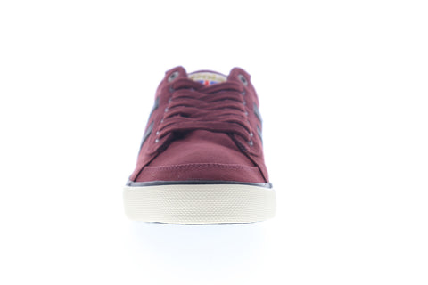 Gola Comet CMA516 Mens Burgundy Canvas Lace Up Lifestyle Sneakers Shoes