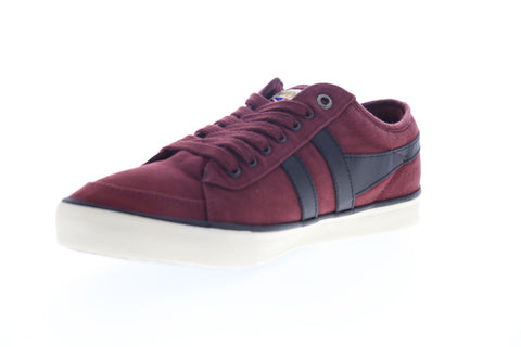 Gola Comet CMA516 Mens Burgundy Canvas Lace Up Lifestyle Sneakers Shoes