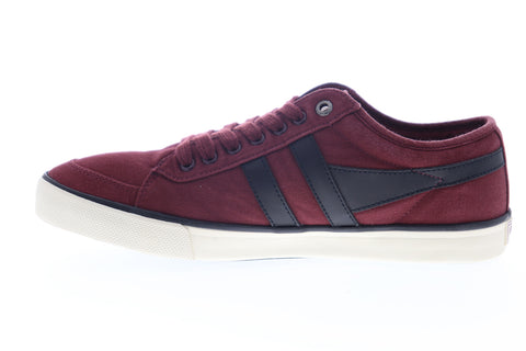 Gola Comet CMA516 Mens Burgundy Canvas Lace Up Lifestyle Sneakers Shoes
