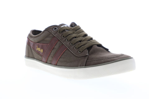 Gola Comet CMA516 Mens Brown Canvas Retro Low Top Lifestyle Sneakers Shoes