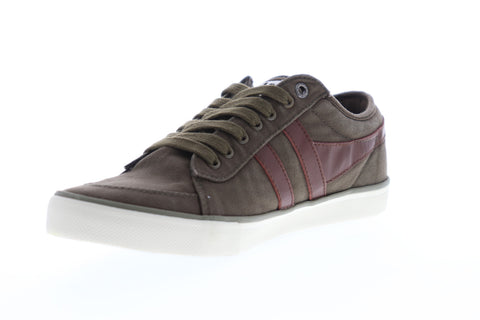 Gola Comet CMA516 Mens Brown Canvas Retro Low Top Lifestyle Sneakers Shoes