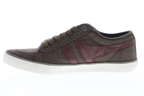 Gola Comet CMA516 Mens Brown Canvas Retro Low Top Lifestyle Sneakers Shoes