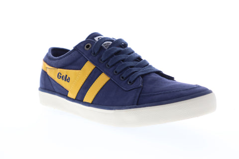 Gola Comet CMA516 Mens Blue Canvas Retro Low Top Lifestyle Sneakers Shoes