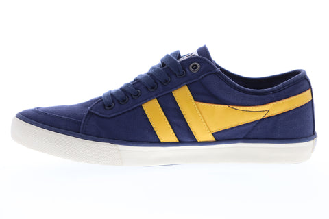 Gola Comet CMA516 Mens Blue Canvas Retro Low Top Lifestyle Sneakers Shoes