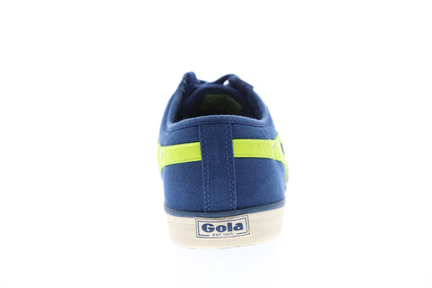 Gola Comet CMA516 Mens Blue Canvas Low Top Lace Up Lifestyle Sneakers Shoes