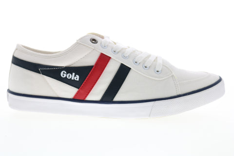 Gola Comet CMA516 Mens White Canvas Lace Up Lifestyle Sneakers Shoes