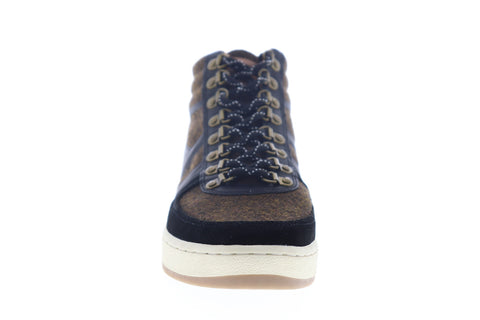 Gola Ascent High CMA521 Mens Brown Suede Mid Top Lifestyle Sneakers Shoes