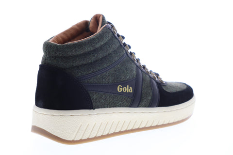 Gola Ascent High CMA521 Mens Gray Suede Mid Top Lace Up Lifestyle Sneakers Shoes