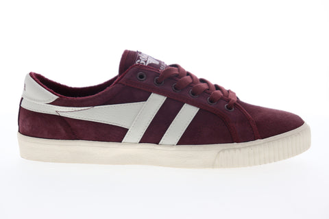 Gola Tennis Mark Cox CMA541 Mens Burgundy Suede Lifestyle Sneakers Shoes