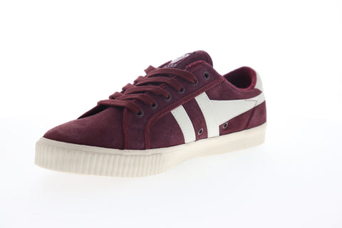 Gola Tennis Mark Cox CMA541 Mens Burgundy Suede Lifestyle Sneakers Shoes