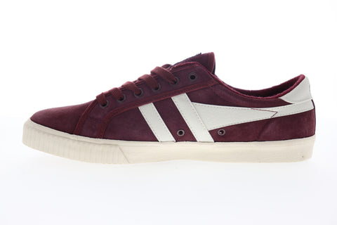 Gola Tennis Mark Cox CMA541 Mens Burgundy Suede Lifestyle Sneakers Shoes