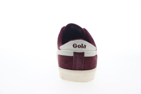 Gola Tennis Mark Cox CMA541 Mens Burgundy Suede Lifestyle Sneakers Shoes