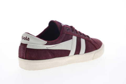 Gola Tennis Mark Cox CMA541 Mens Burgundy Suede Lifestyle Sneakers Shoes