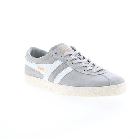 Gola Trainer Suede CMA558 Mens Gray Suede Lace Up Lifestyle Sneakers Shoes