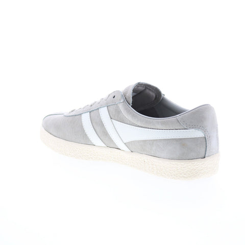 Gola Trainer Suede CMA558 Mens Gray Suede Lace Up Lifestyle Sneakers Shoes