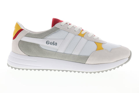 Gola Toronto CMA559 Mens White Mesh Lace Up Lifestyle Sneakers Shoes