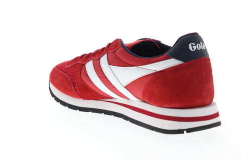 Gola Daytona CMA592 Mens Red Mesh Low Top Lace Up Lifestyle Sneakers Shoes