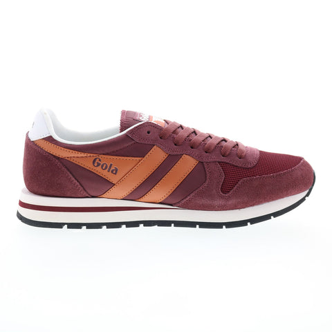 Gola Daytona CMA592 Mens Burgundy Synthetic Lace Up Lifestyle Sneakers Shoes