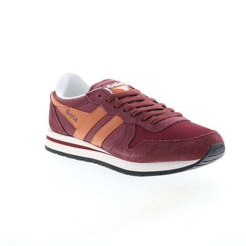 Gola Daytona CMA592 Mens Burgundy Synthetic Lace Up Lifestyle Sneakers Shoes