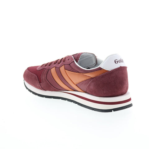 Gola Daytona CMA592 Mens Burgundy Synthetic Lace Up Lifestyle Sneakers Shoes