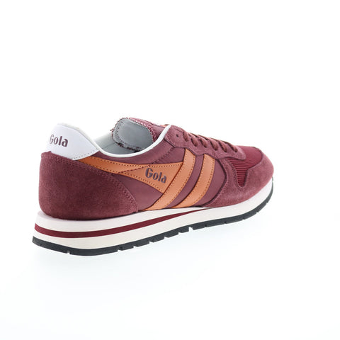 Gola Daytona CMA592 Mens Burgundy Synthetic Lace Up Lifestyle Sneakers Shoes