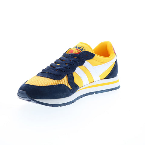 Gola Daytona CMA592 Mens Yellow Canvas Lace Up Lifestyle Sneakers Shoes