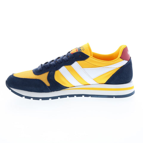 Gola Daytona CMA592 Mens Yellow Canvas Lace Up Lifestyle Sneakers Shoes