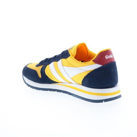 Gola Daytona CMA592 Mens Yellow Canvas Lace Up Lifestyle Sneakers Shoes