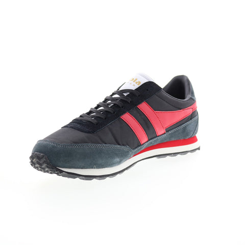 Gola Flyer CMA597 Mens Black Canvas Lace Up Lifestyle Sneakers Shoes