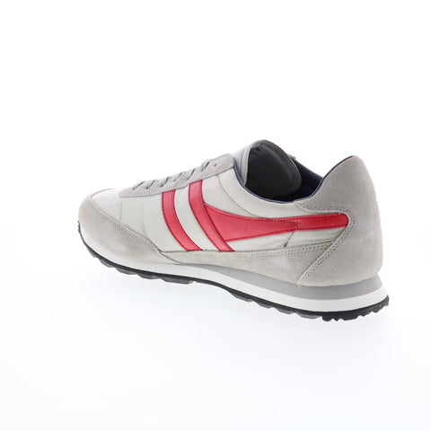 Gola Flyer CMA597 Mens Gray Canvas Lace Up Lifestyle Sneakers Shoes