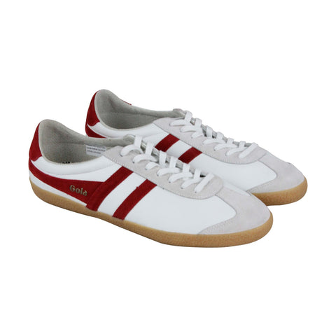 Gola Specialist Leather CMA598 Mens White Casual Lace Up Low Top Sneakers Shoes
