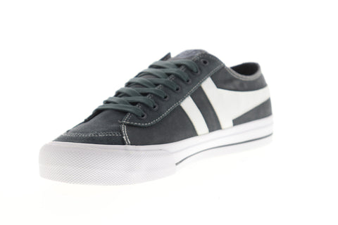 Gola Quota II CMA677 Mens Gray Canvas Lace Up Lifestyle Sneakers Shoes