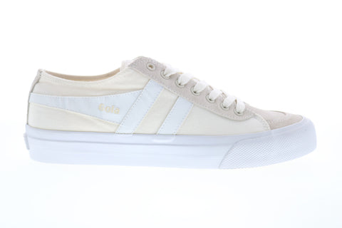Gola Quota II CMA677 Mens Beige Tan Canvas Retro Lifestyle Sneakers Shoes