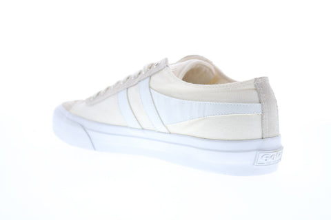 Gola Quota II CMA677 Mens Beige Tan Canvas Retro Lifestyle Sneakers Shoes