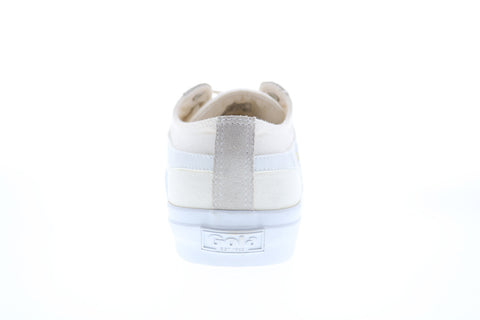 Gola Quota II CMA677 Mens Beige Tan Canvas Retro Lifestyle Sneakers Shoes